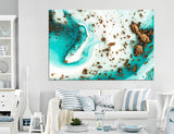 Turquoise Abstract Canvas Print #1028