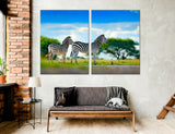 Zebras Canvas Print #8043