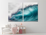 Turquoise Wave Canvas Print #7038