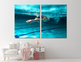 Swimming Canvas Print #4157