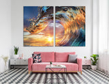 Rolling Waves Canvas Print #7043