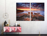 Sunset on the Beach Canvas Print #7157