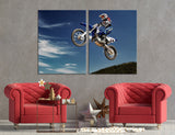 Motorcycle Racer Canvas Print #4190