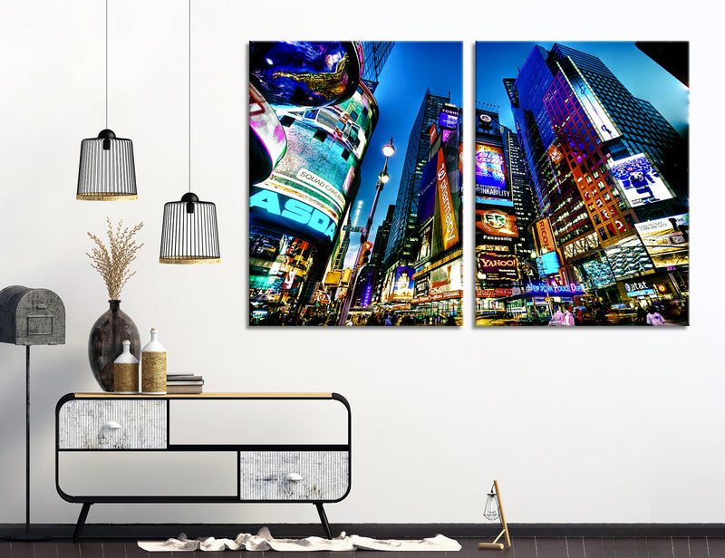 Times Square Canvas Print #9178