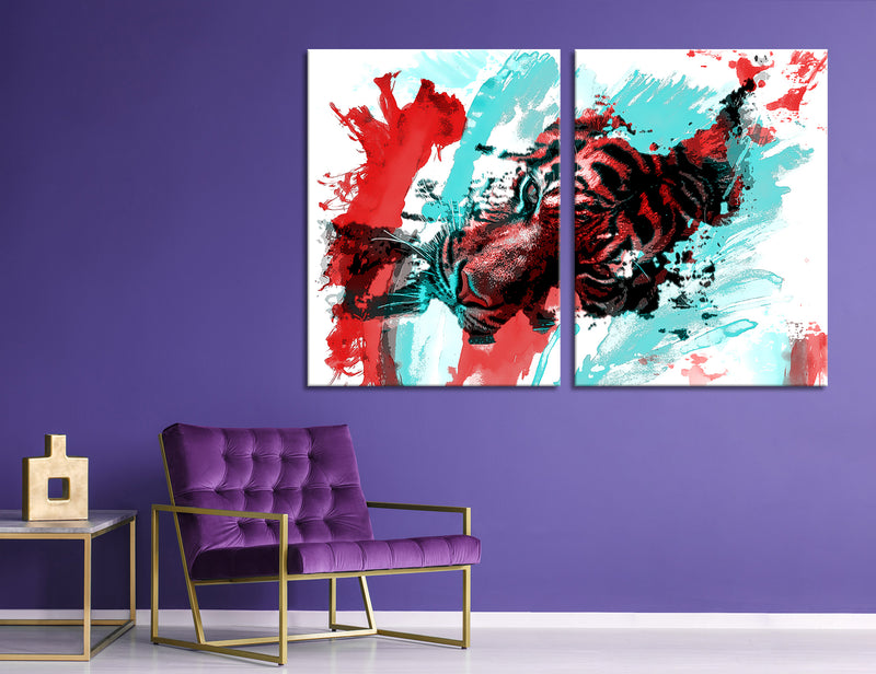 Abstract Splatter Canvas Print #1130
