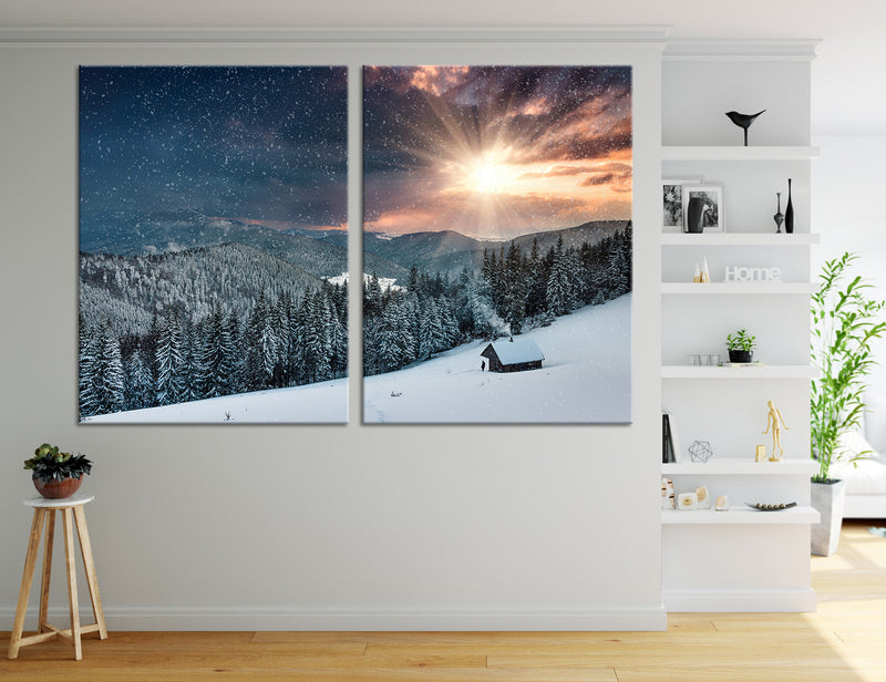 Winter Mountains Canvas Print #7091