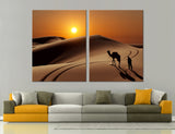 Camel in the Desert Canvas Print #7098