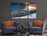Winter Mountains Canvas Print #7091
