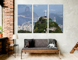 Christ Redeemer and Corcovado Mountain Canvas Print #9117