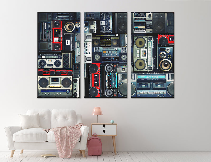 Retro Music Canvas Print #1305