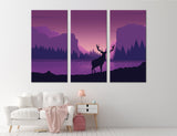 Deer Art Canvas Print #1126