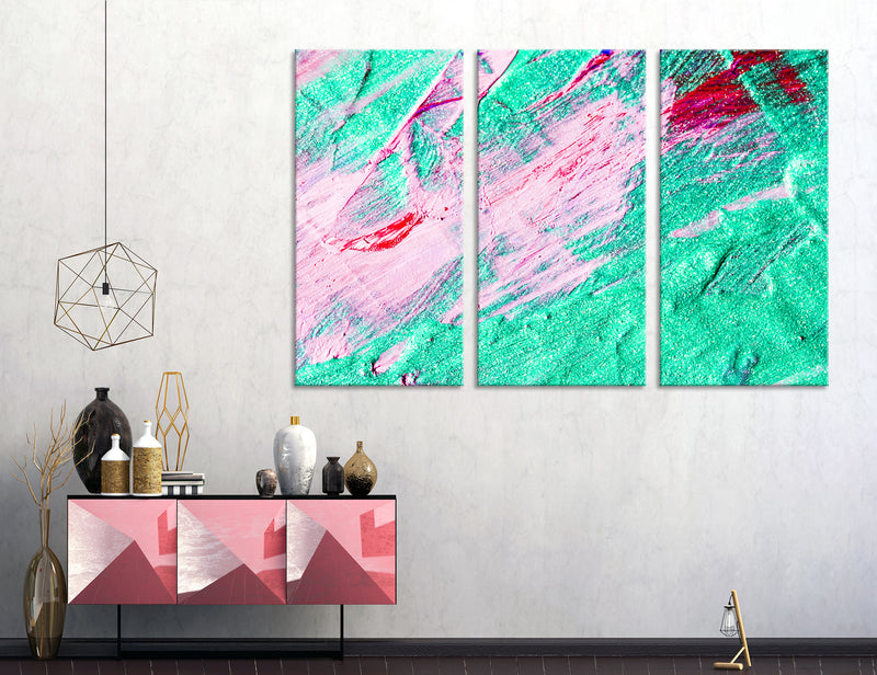 Light Green Abstract Canvas Print #1045