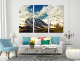 Snow Covered Mountains Canvas Print #7033
