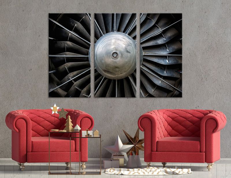 Turbine Background Canvas Print #3801