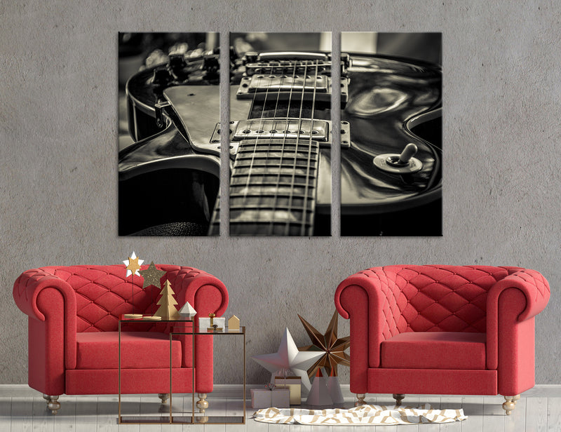 Pop Music Art B&W Canvas Print #1307