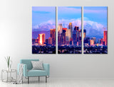 Downtown Los Angeles Sunset Canvas Print #9216