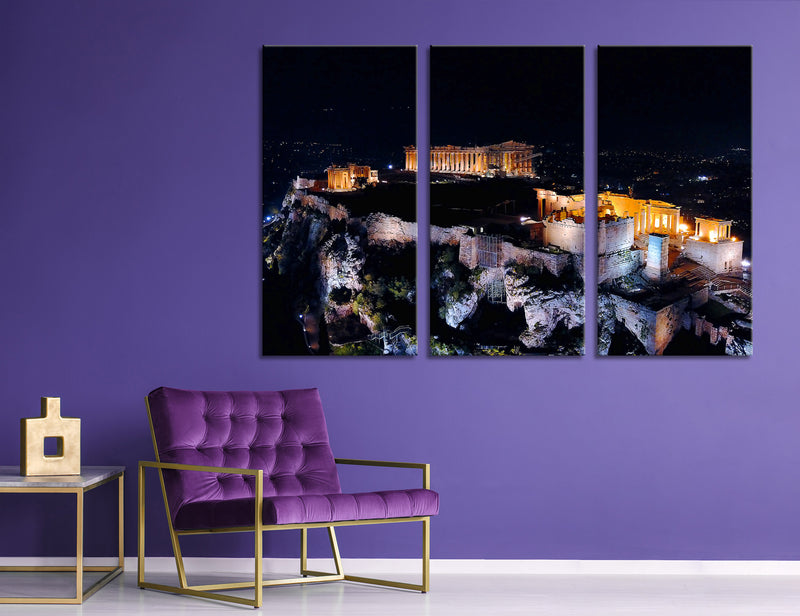 Acropolis Hill, Greece Canvas Print #9115