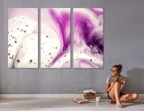 Violet Abstract Canvas Art #1030