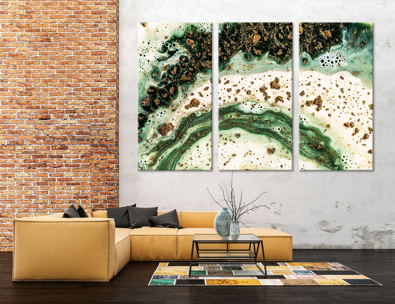 Green Abstract Canvas Print #1042