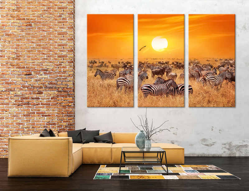 Zebras Canvas Print #8027