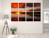 New Zealand Sunset Canvas Print #7159