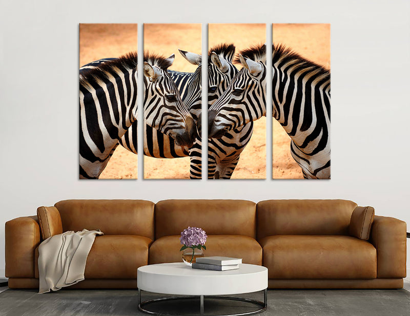 Zebra Set Canvas Print #8177
