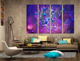 Purple Flowers Canvas Print #7505
