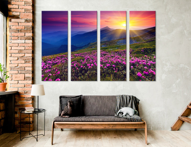 Mountain Sunrise Canvas Print #7029