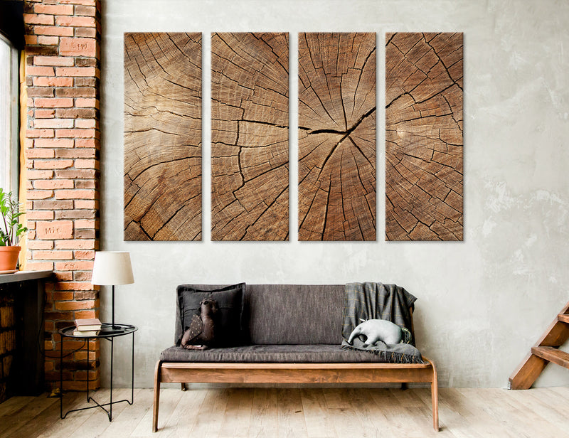 Wood Abstract Canvas Print #1296