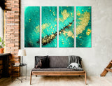 Turquoise Abstract Canvas Print #1014