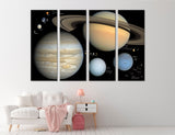 Planetary System Canvas Print #6002
