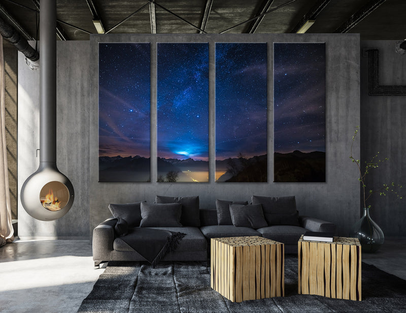 Starry Sky Canvas Print #7056