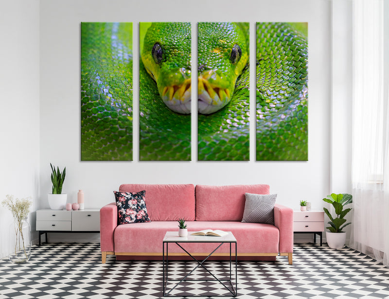 Green Boa Canvas Print #8037