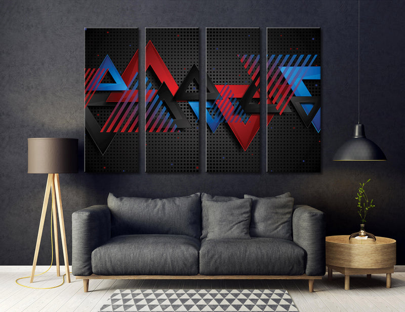 Geometric Abstract Canvas Print #1291