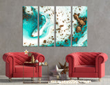 Turquoise Abstract Canvas Print #1028
