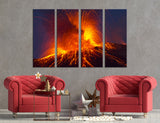 Magma Volcano Canvas Print #7558