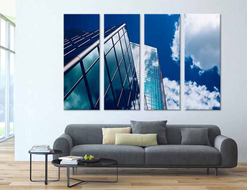 Skyscraper Reflections Canvas Print #9196