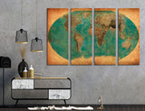 Old World Map Canvas Print #5028