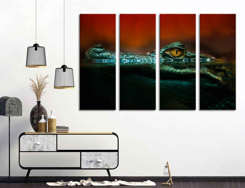 Alligator Eye Canvas Print #8184