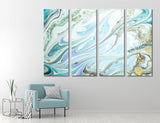 Turquoise Marble Canvas Print #1110