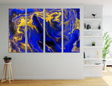 Blue Abstract Canvas Print #1101