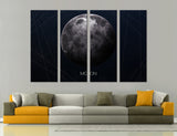 Moon in Darkness Canvas Print #6015