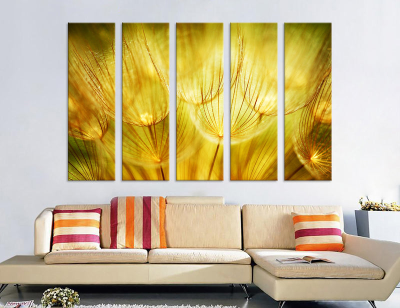 Yellow Blowball Canvas Print #7513