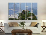 Christ Redeemer and Corcovado Mountain Canvas Print #9117