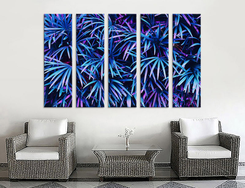 Blue leaves Canvas Print #7527