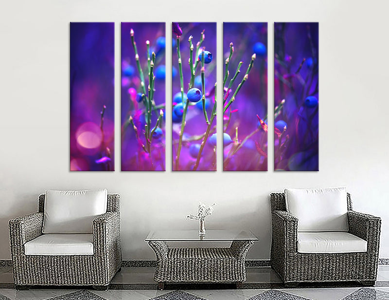 Purple Flowers Canvas Print #7505