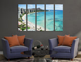 Waikiki Beach Canvas Print #7136