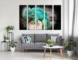 Turquoise Lizard Canvas Print #8181
