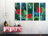 Palm Flowers Canvas Print #7519