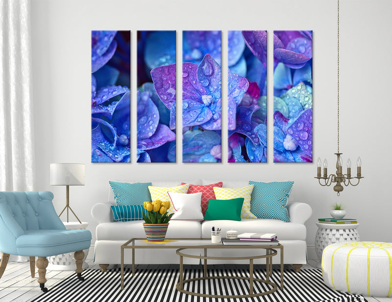 Blue Flowers Canvas Print #7542